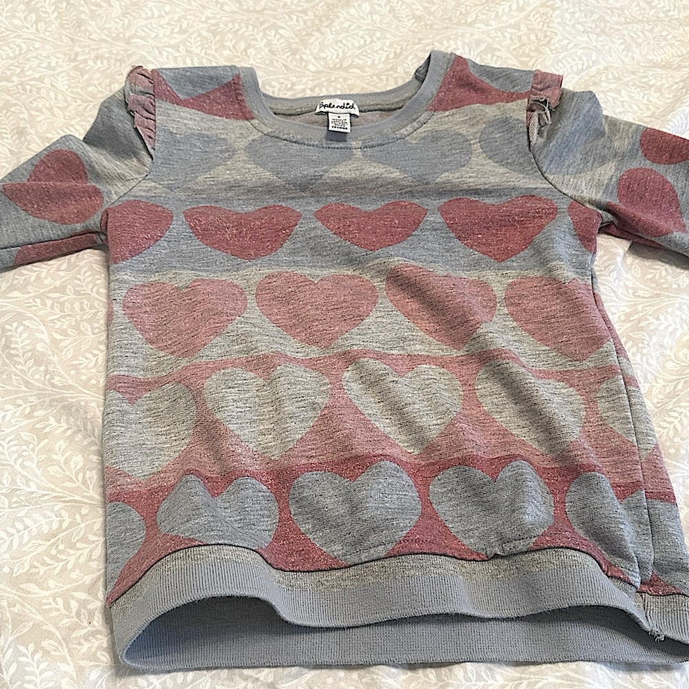 Splendid girls long sleeve heart shirt